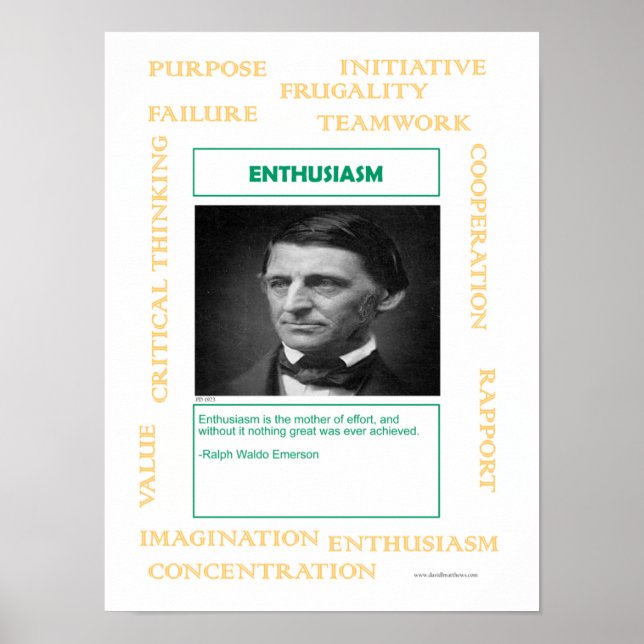 Keys to Success:  Enthusiasm Poster (Front)