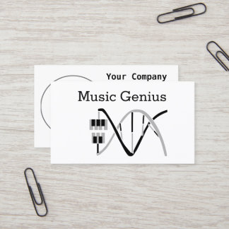 Keys to the Music Gene DNA Business Card