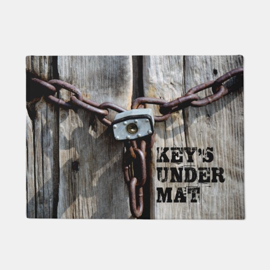 "Key's under Mat" FUN! Doormat