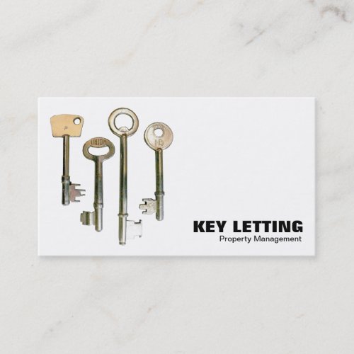 Keys - White Business Card Templates