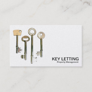 Keys - White (Platinum) Business Card