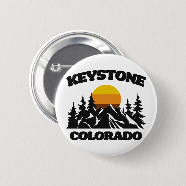 Keystone,Colorado Button (Front & Back)