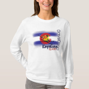 Keystone Colorado flag elevation ski hoodie T-Shirt