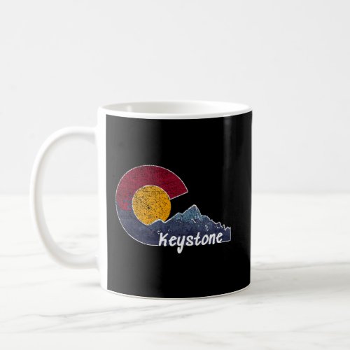 Keystone Colorado Hoodie With Flag Themed Mountain Coffee Mug