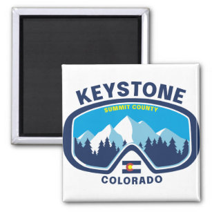 Keystone Colorado Mountain Ski Goggles Magnet