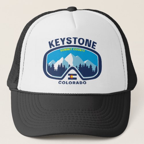 Keystone Colorado Mountain Ski Goggles Trucker Hat