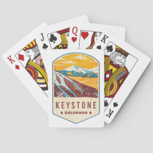 Keystone Colorado Ski Badge Poker Cards