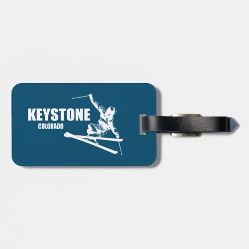 Keystone Colorado Skier Luggage Tag