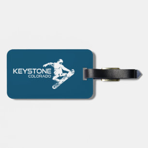 Keystone Colorado Snowboarder Luggage Tag