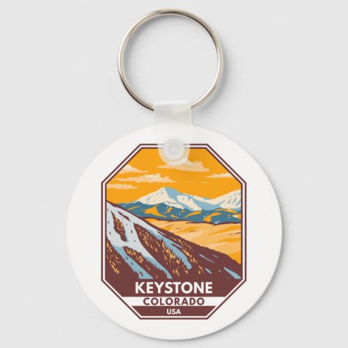 Keystone Colorado Winter Ski Area  Keychain
