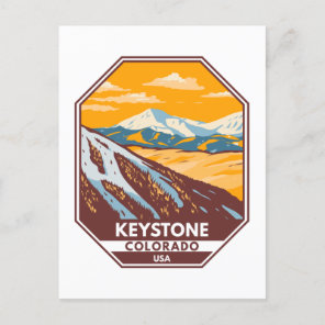 Keystone Colorado Winter Ski Area  Postcard