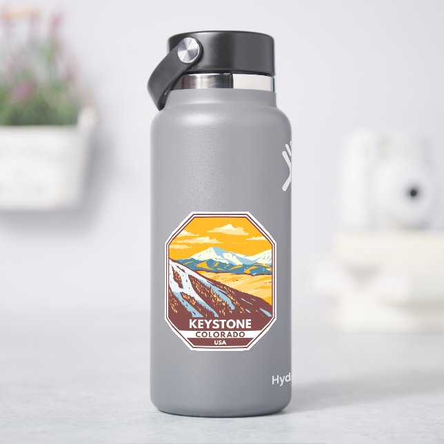 Keystone Colorado Winter Ski Area Sticker (HydroFlask)