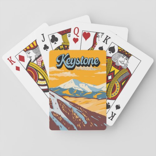 Keystone Colorado Winter Ski Area Vintage Poker Cards