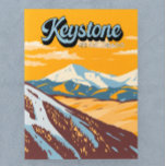 Keystone Colorado Winter Ski Area Vintage Postcard<br><div class="desc">Keystone Winter art design showcasing the winter landscape.</div>