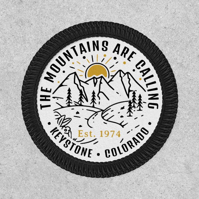 Keystone Mountain Adventure Camping Trip Location Patch (Front)