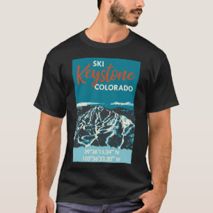 Keystone Mountain Vintage Ski Poster T-Shirt