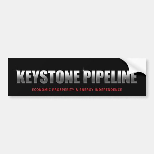 Keystone Pipeline Bumper Sticker
