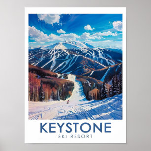 Keystone Ski Resort Art - Dercum Mountain Print - 