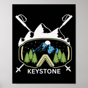 Keystone Ski Resort Colorado Skiing Souvenir Poster