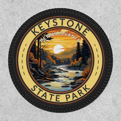 Keystone State Park Pennsylvania Travel Art Badge