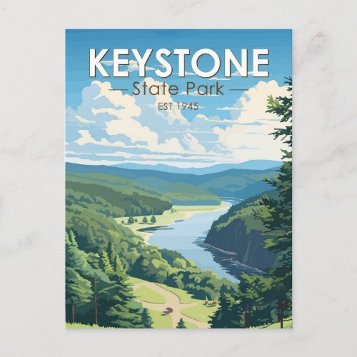 Keystone State Park Pennsylvania Travel Vintage Postcard