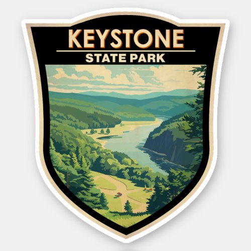 Keystone State Park Pennsylvania Travel Vintage Sticker