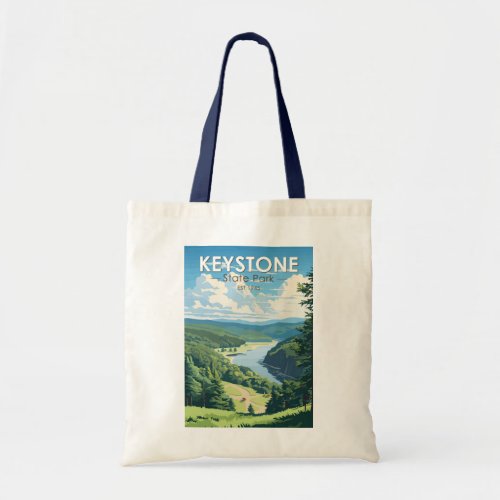 Keystone State Park Pennsylvania Travel Vintage Tote Bag