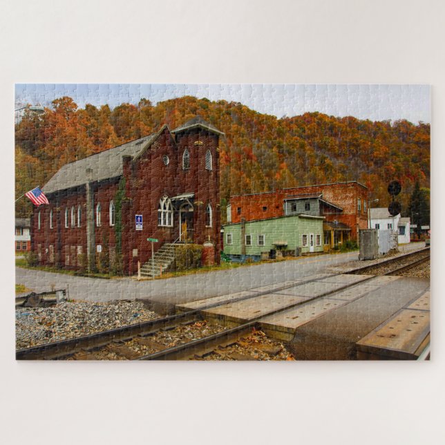 Keystone West Virginia.Christmas Greetings Jigsaw Puzzle (Horizontal)