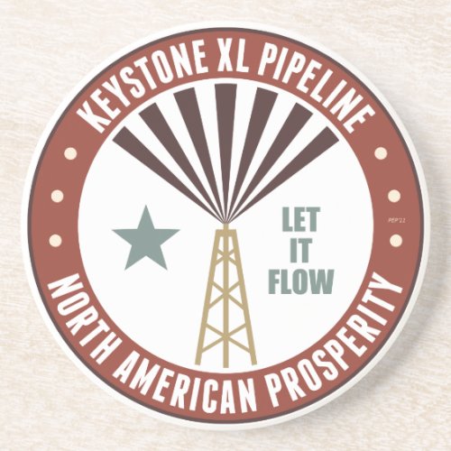 Keystone XL Pipeline Drink Coaster