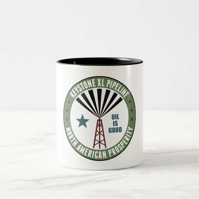 Keystone XL Pipeline Two-Tone Coffee Mug (Center)