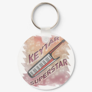 Keytar Superstar Keychain
