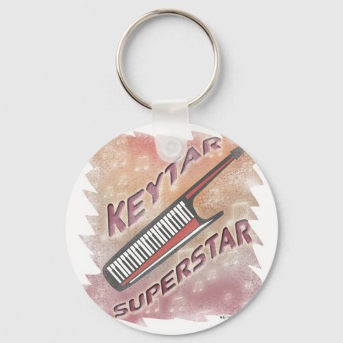 Keytar Superstar Keychain
