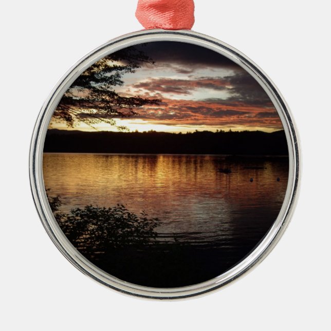 Kezar Lake - Maine Metal Ornament (Front)