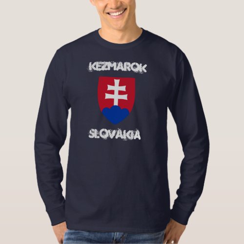 Kezmarok Slovakia with coat of arms T_Shirt