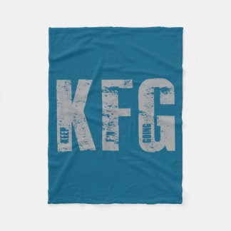 Kfg Keep F'n Going Military Style Fleece Blanket
