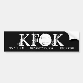 KFOK, 95.1 LPFM, Georgetown, CA, KFOK.ORG Bumper Sticker