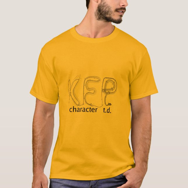 KFP character TD T-shirt (light color) (Front)