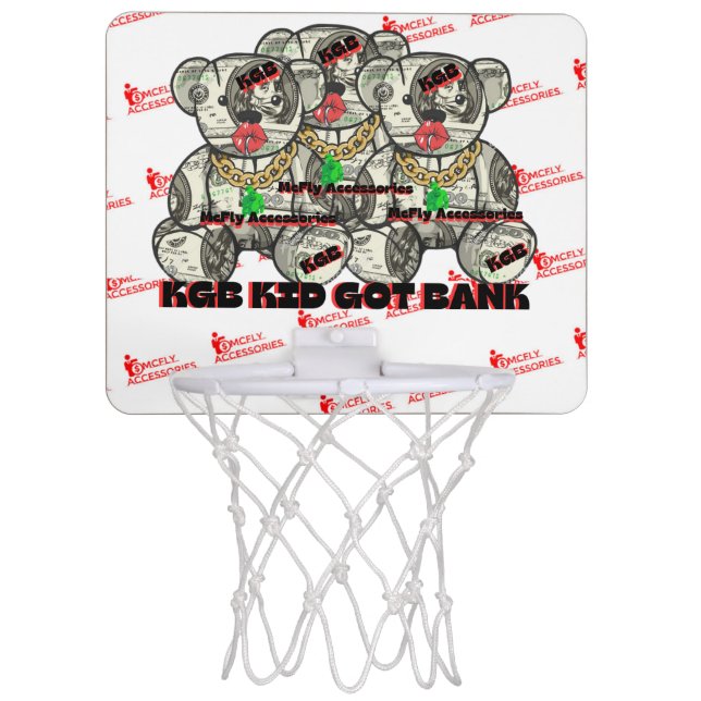 KGB Money Bear Mini Basketball Hoop (Front)