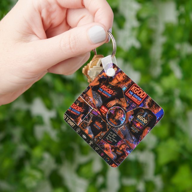 KGOD Radio Late Night  Keychain (Hand)