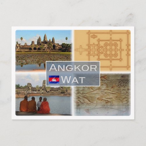 KH Cambodia _ Angkor Wat _ Postcard