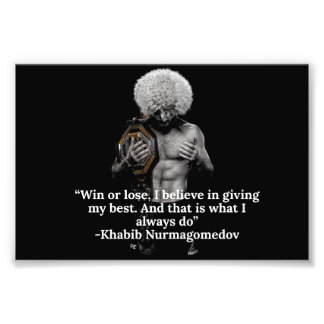 Khabib quote poster
