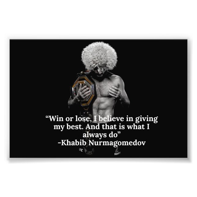 Khabib quote poster (Front)