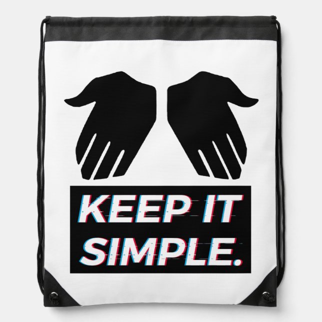 khaby lame simple drawstring bag (Front)