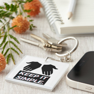 khaby lame simple keychain