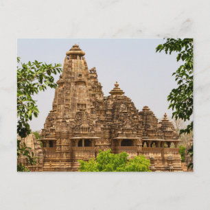 Khajuraho Temple in Madhya Pradesh India Postcard