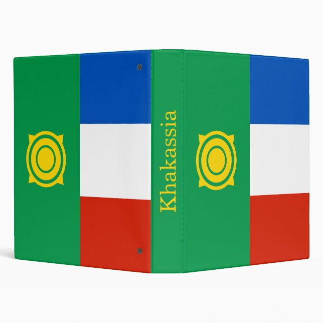 Khakassia Flag 3 Ring Binder (Background)