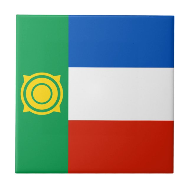 Khakassia Flag Ceramic Tile (Front)
