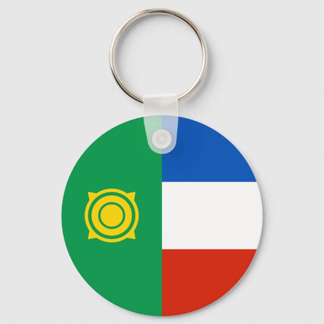 Khakassia Flag Keychain (Front)
