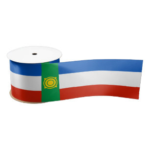 Khakassia Flag Satin Ribbon