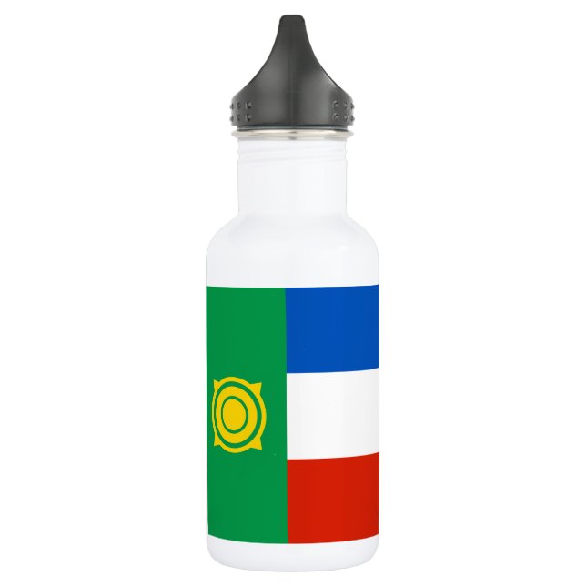 Khakassia Flag Stainless Steel Water Bottle (Left)